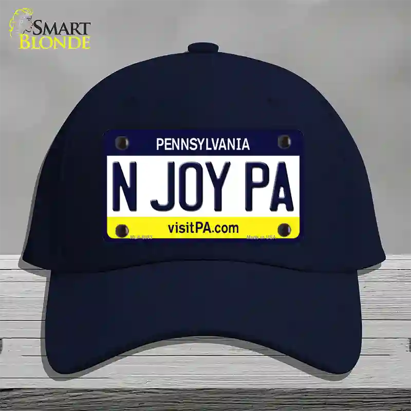 N Joy Pennsylvania State Novelty License Plate Hat Cotton / Navy