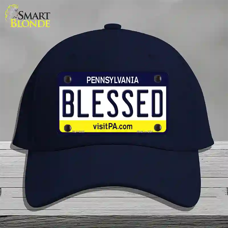 Blessed Pennsylvania State Novelty License Plate Hat Cotton / Navy