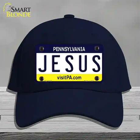 Jesus Pennsylvania State Novelty License Plate Hat Cotton / Navy
