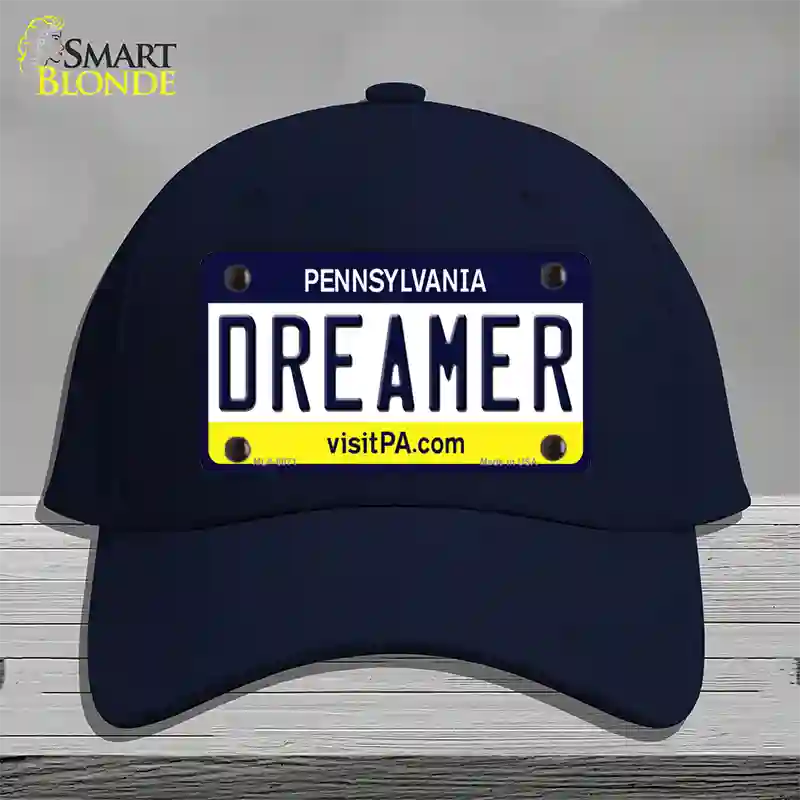 Dreamer Pennsylvania State Novelty License Plate Hat Cotton / Navy
