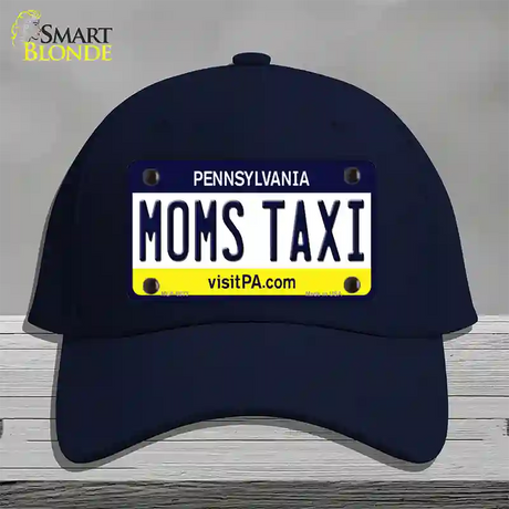 Moms Taxi Pennsylvania State Novelty License Plate Hat Cotton / Navy