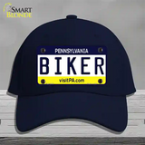 Biker Pennsylvania State Novelty License Plate Hat Cotton / Navy