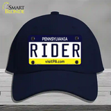 Rider Pennsylvania State Novelty License Plate Hat Cotton / Navy