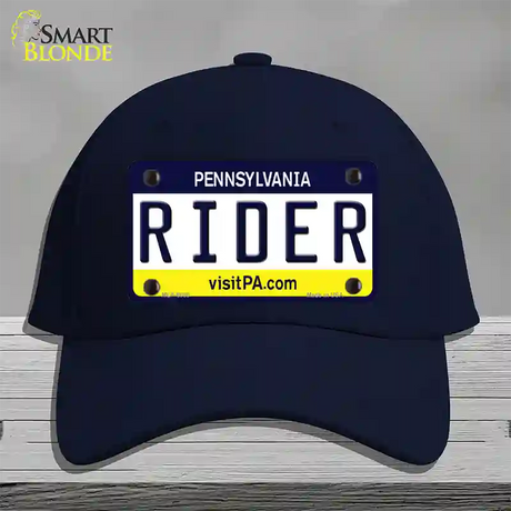 Rider Pennsylvania State Novelty License Plate Hat Cotton / Navy
