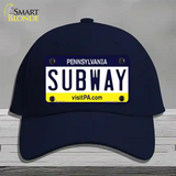 Subway Pennsylvania State Novelty License Plate Hat Cotton / Navy