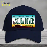 Arizona Scuba Diver Novelty License Plate Hat Cotton / Navy