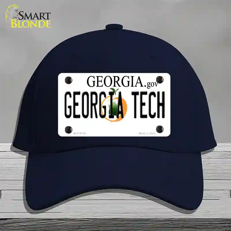 Georgia Tech Novelty License Plate Hat Cotton / Navy