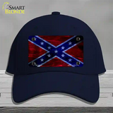 Confederate Flag Foiled Novelty License Plate Hat Cotton / Navy