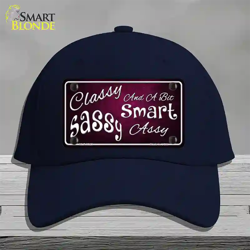 Classy Sassy Novelty License Plate Hat Cotton / Navy