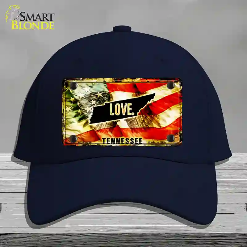 Tennessee Love Novelty License Plate Hat Cotton / Navy
