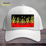 Flames Novelty License Plate Hat Cotton / White