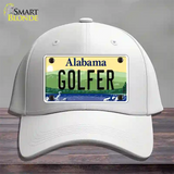 Golfer Alabama Novelty License Plate Hat Cotton / White