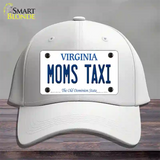 Moms Taxi Virginia Novelty License Plate Hat Cotton / White