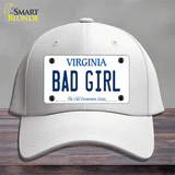 Bad Girl Virginia Novelty License Plate Hat Cotton / White