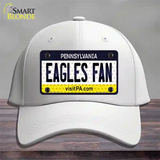 Eagles Fan Pennsylvania Novelty License Plate Hat Cotton / White