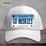 Go Huskies Connecticut Novelty License Plate Hat Cotton / White