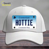 Hottie Connecticut Novelty License Plate Hat Cotton / White