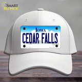 Cedar Falls Iowa Novelty License Plate Hat Cotton / White