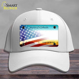 Arizona with American Flag Novelty License Plate Hat HAT-MLP-12331