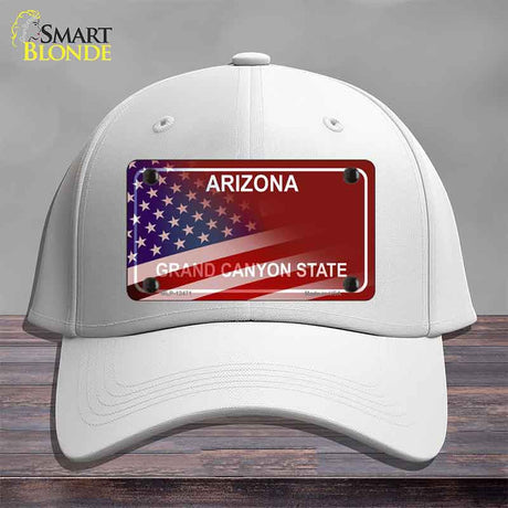 Arizona with American Flag Novelty License Plate Hat HAT-MLP-12471