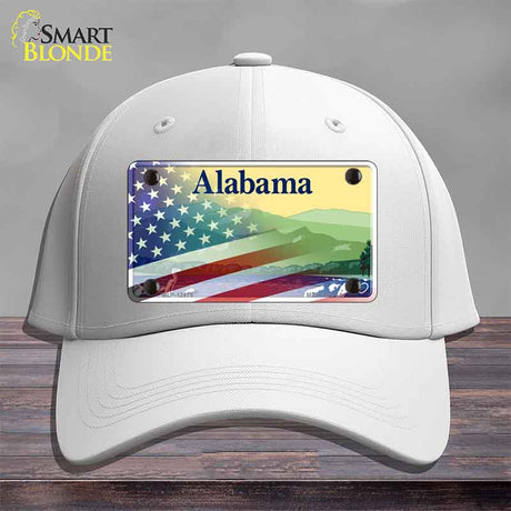 Alabama with American Flag Novelty License Plate Hat HAT-MLP-12475