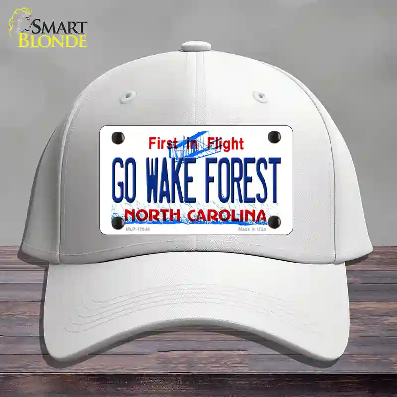 Go Wake Forest Novelty License Plate Hat Cotton / White