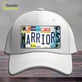 Warriors Strip Art Novelty License Plate Hat Tag Cotton White
