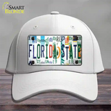 Florida State Strip Art Novelty License Plate Hat Tag Cotton White