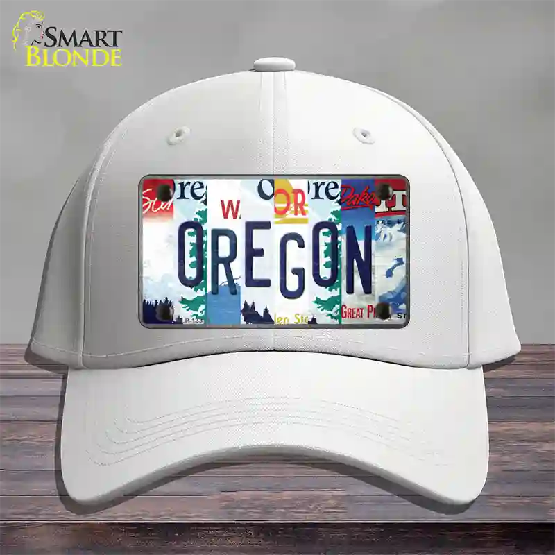 Oregon Strip Art Novelty License Plate Hat Tag Cotton White