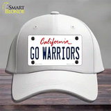 Go Warriors Novelty License Plate Hat Tag Cotton White