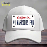Number 1 Warriors Fan Novelty License Plate Hat Tag Cotton White