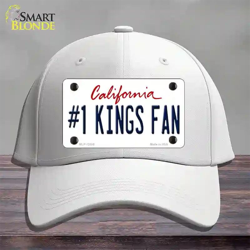 Number 1 Kings Fan California Novelty License Plate Hat Tag Cotton White