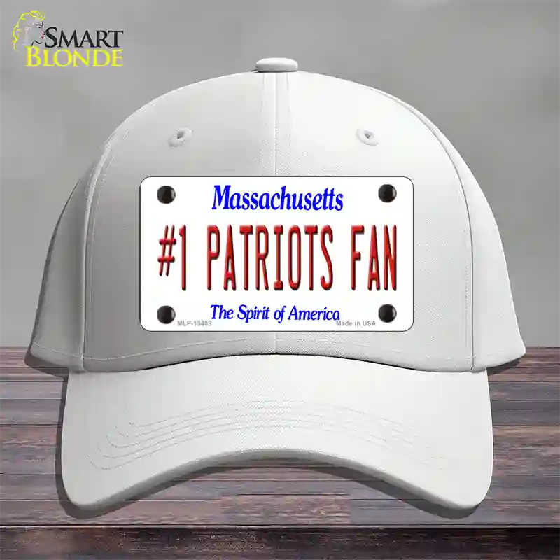 Number 1 Patriots Fan Novelty License Plate Hat Tag Cotton / White