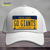New York Go Giants Novelty License Plate Hat Tag Cotton White