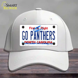 Go Panthers North Carolina Novelty License Plate Hat Tag Cotton White