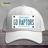 Go Raptors Novelty License Plate Hat Tag Cotton White