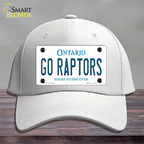 Go Raptors Novelty License Plate Hat Tag Cotton / White