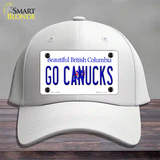 Go Canucks Novelty License Plate Hat Tag Cotton / White