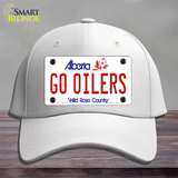 Go Oilers Novelty License Plate Hat Tag Cotton / White