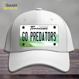 Go Predators Novelty License Plate Hat Tag Cotton White