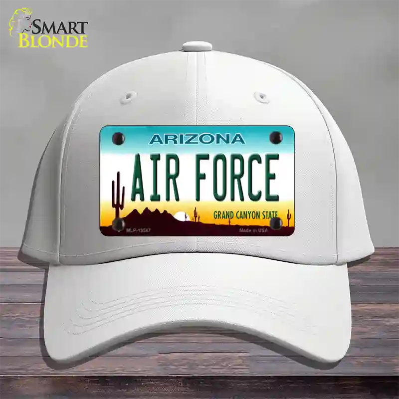 Air Force Arizona Novelty License Plate Hat Tag Cotton White