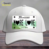 More Love Novelty License Plate Hat Tag Cotton White