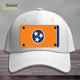 Tennessee Flag Orange Novelty License Plate Hat Tag Cotton White