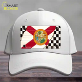 Florida Racing Flag Novelty License Plate Hat Tag Cotton White