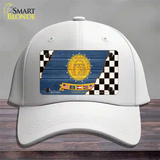 Georgia Racing Flag Novelty License Plate Hat Tag Cotton White