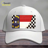 North Carolina Racing Flag Novelty License Plate Hat Tag Cotton White