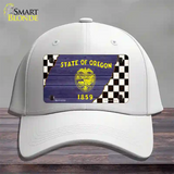 Oregon Racing Flag Novelty License Plate Hat Tag Cotton White