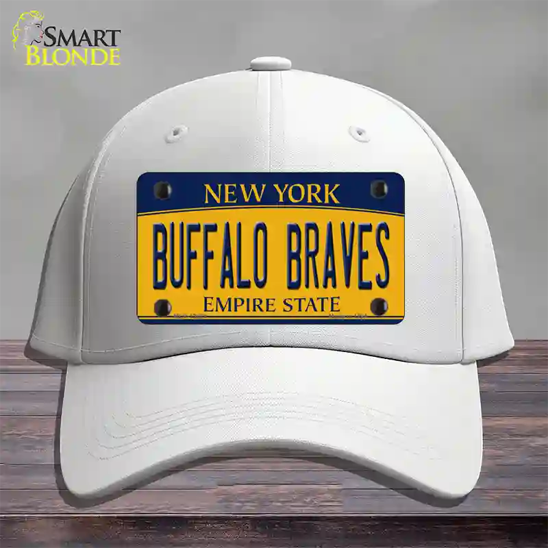 Buffalo Braves New York Novelty License Plate Hat Tag Cotton White