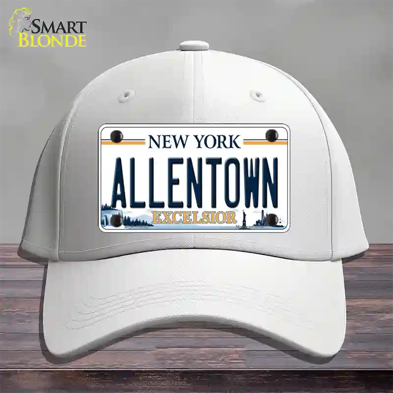 Allentown Excelsior New York Novelty License Plate Hat Tag Cotton White