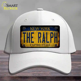 The Ralph New York Rusty Novelty License Plate Hat Tag Cotton White